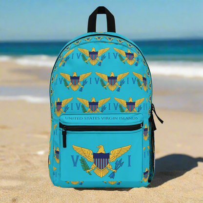 Backpack U.S Virgin Islands Flag Design | Sea Blue