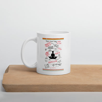 White glossy mug | SBB Mindful Thinking “Dear Diary”