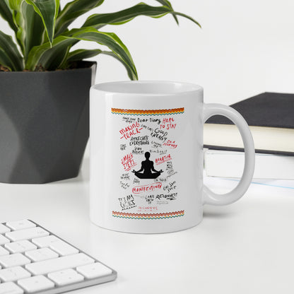 White glossy mug | SBB Mindful Thinking “Dear Diary”