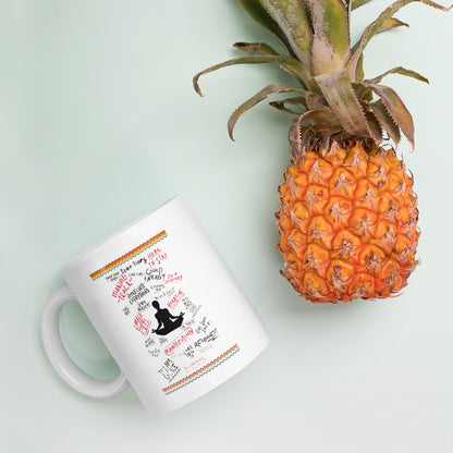 White glossy mug | SBB Mindful Thinking “Dear Diary”